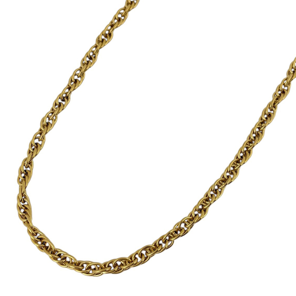 Chanel necklace, medal coin chain, GP gold, for women.